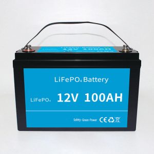 Lifepo4 Litia Fera Fosfata Baterio Pako 12v 100ah kun bms por RV Elektra Aŭta Skotero