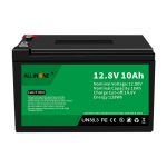 12,8V 10Ah LiFePO4 Plumba Acida Anstataŭiga Litia Jona Baterio 12V 10Ah