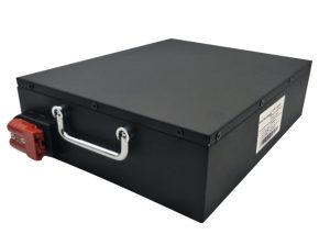 malpeza 24V50Ah-li-jona baterio kun RS4835-komunikado por AGV-roboto