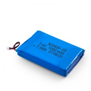 Kuirila Baterio LiPO 523450 3.7V 1000mAH / 7.4V 1000mAH / 3.7V 2000mAH
